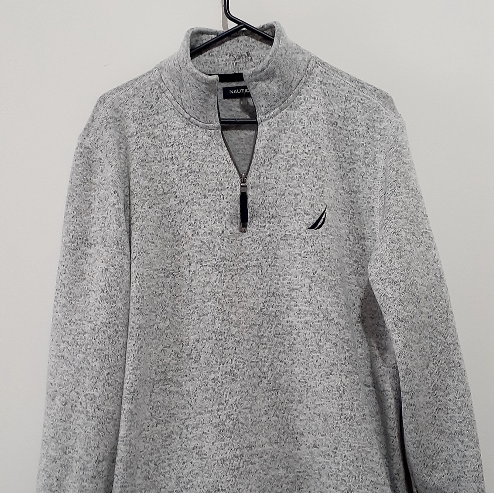 Nautica Mens Sweater 1/4 Zipper